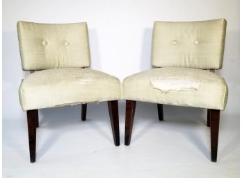 A Pair Of Mid Century Accent Chairs