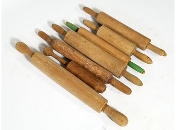 A Collection Of Vintage Rolling Pins