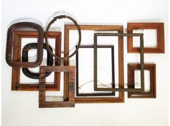 A Large Collection Of Antique Frames