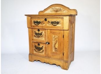 A 19th Century Pine Washstand Or Nightstand