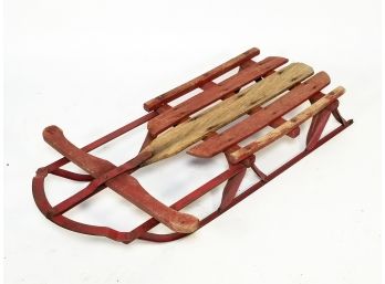 A Vintage Wood Sled