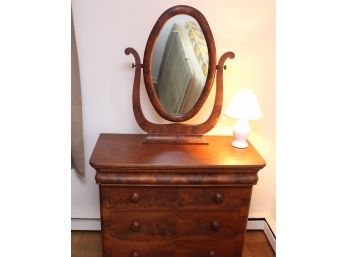 Vintage Chest Of Drawers With Attached Mirror