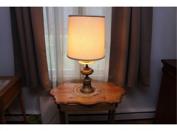 Vintage Hammered Metal Lamp