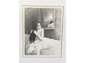 Raphael Soyer Framed Print  Woman Brushing Her Hair