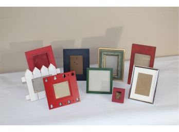 Assortment Of Nice Frames, Green, Red Blue, Various Sizes Pottery Barn