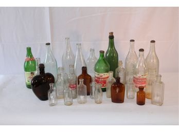 Lot Of 28 Vintage Bottles