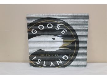 Goose Island Beer Corrugated Metal Sign