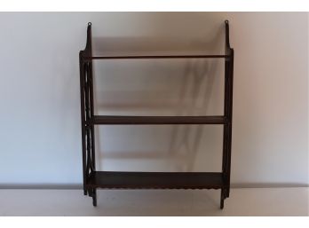 Cherry Wall Shelf Unit