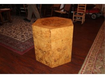 Unique Six Sided End Table Or Plant Stand