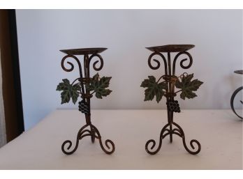 Set Of Vineyard Candle Holders