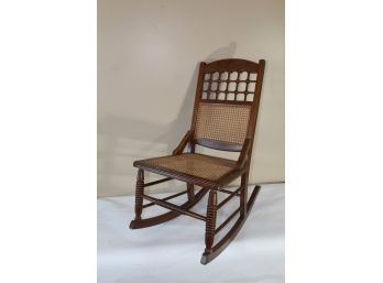 Beautiful Rocking Chair With Natural Cane