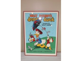 Vintage  Walt Disney Donald Duck Golf Framed Print