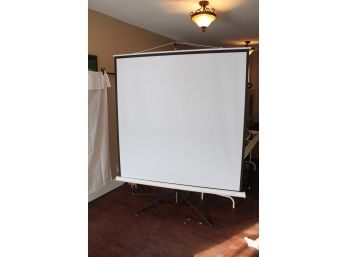 Portable Movie Screen On Tripod