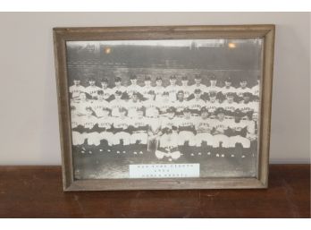 Framed Photo Of 1954 New York Giants World Champions