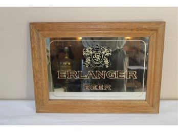 Vintage Erlanger 1893 Classic Beer Bar Mirror Schlitz Brewing