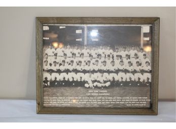 New York Yankees Framed Photo 1951 World Champions