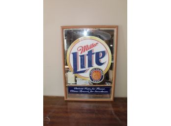 Vintage Miller Lite Beer Bar Mirror