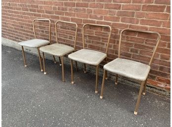 Vintage Set Of 4 Folding Chairs