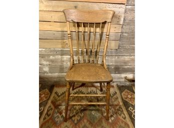 Antique Oak Spindle Back Chair Heywood Brothers Wakefield Company