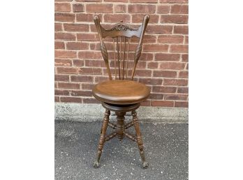 Antique Ball In Claw Foot Piano Stool