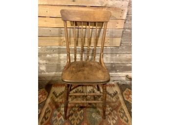 Antique Oak Spindle Back Chair Heywood Brothers Wakefield Company