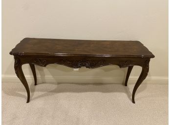 Ornate Wood Side Sofa Table