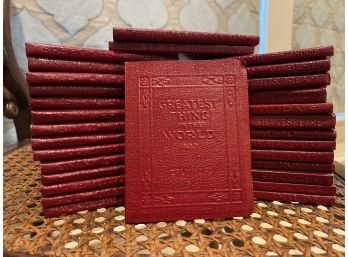 30 Robert K Haas Leather Bound Mini Books