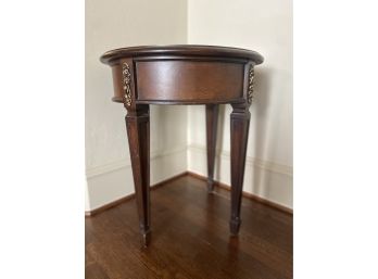 Jeffco Round Wood Drum Table