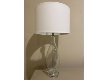 Glass Table Lamp White Shade