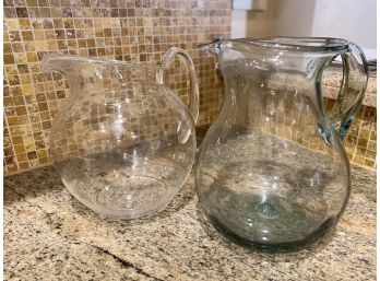 Miscellaneous Glass Drink Pitchers Lot 2