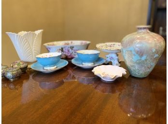 Vintage Painted Porcelain Miscellaneous Lot