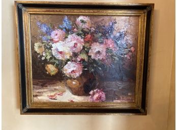 Large Floral Oil Painting