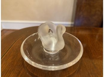 Lalique Swan Ring Dish