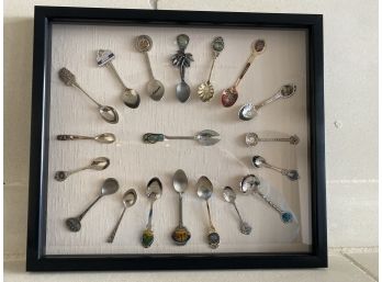 Collection Of Spoons Framed