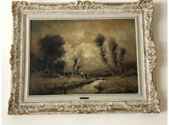 Signed Oil Painting By J. Gress