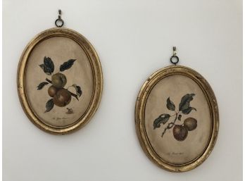 Pair Of Oval Wall Hangings