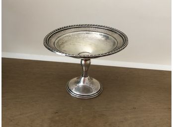 Silver Candy/Nut Dish On Pedestal