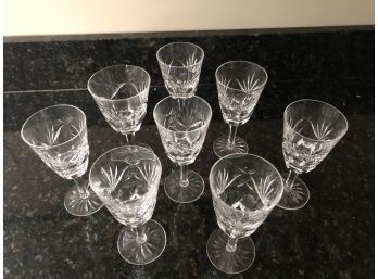 Waterford Crystal Wine Glasses (7) -  6' Tall