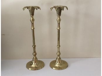 Pair Of Brass Candlesticks