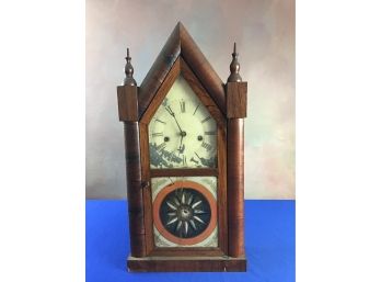 Early Bristol Brass Clock New York