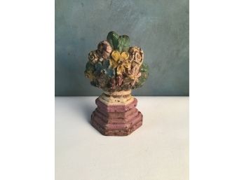 Cast Iron Flower Door Stop