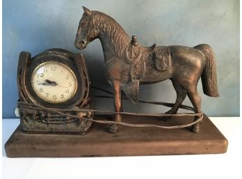 Self Starting Vintage Horse Clock