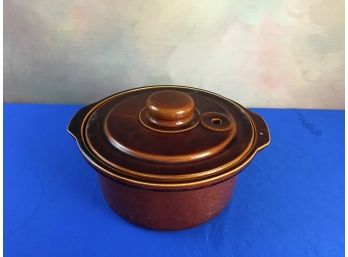 Brown Covered Dutch Oven Bean Pot