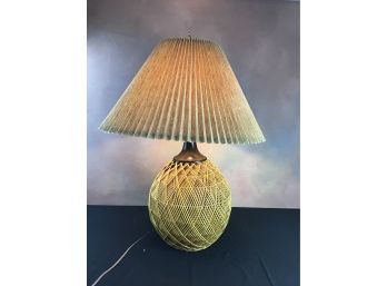 Large Weaved Lamp