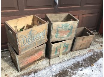 Gingerale Crates Lot Of 5