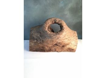 Driftwood Log With Hole