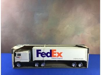 Vintage Metal Fed Ex Truck