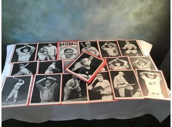 Vintage Baseball 8x10 Photo Prints  Red Trmmed