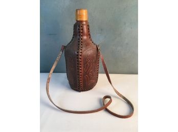 Vintage Leather Bottle