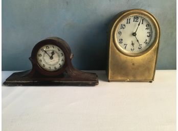 Small Clock Lot Of Two